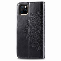 Etui de télephone portefeuille Mandala Apple iPhone 11 - Noir