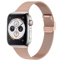 imoshion Bracelet pliant Milanese Apple Watch | 38/40/41/42 mm - Rose Doré