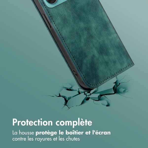 imoshion Étui de téléphone portefeuille Slim Motorola Moto G57 Power - Vert