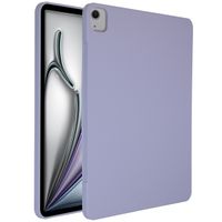 Accezz Coque Liquid Silicone avec porte-stylet Apple iPad Air 13 pouces (2026) M4 / (2025) M3 / (2024) M2 - Lila