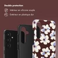 Selencia Coque arrière Vivid Samsung Galaxy S25 FE - Choco Flower Pop