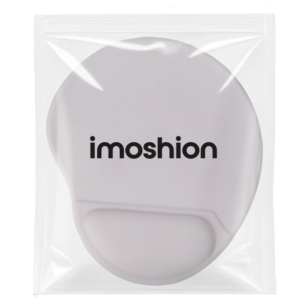 imoshion Tapis de souris ergonomique - Tapis de souris avec repose-poignet - 30 x 25 cm - Gris