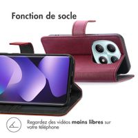 imoshion Étui de télephone portefeuille de luxe Xiaomi Redmi Note 15 (5G) - Bordeaux