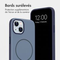 imoshion Coque arrière Color avec Thin MagSafe Ring Apple iPhone 15 - Bleu foncé