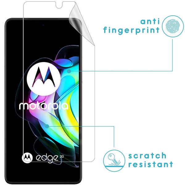 imoshion Protection d'écran Film 3pack Motorola Edge 20