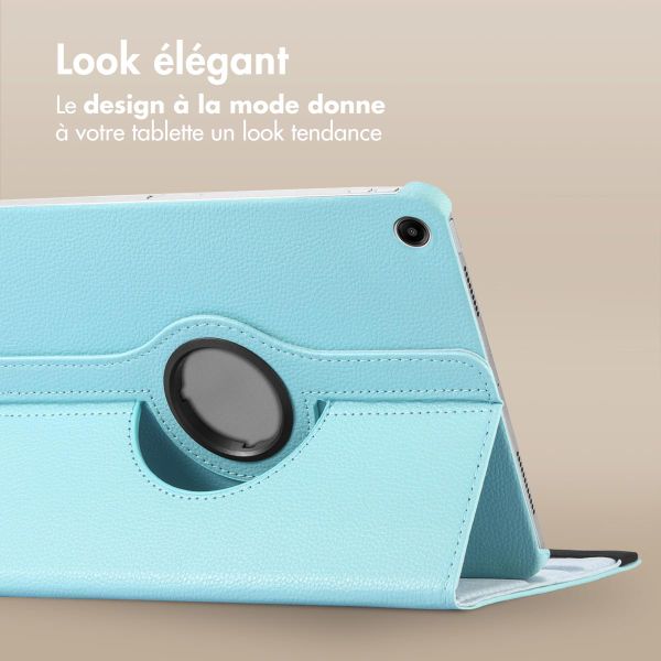 imoshion Coque tablette rotatif à 360° Samsung Galaxy Tab A11 Plus / A9 Plus - Bleu clair