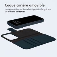 imoshion Étui portefeuille luxe 2-en-1 amovible Apple iPhone 18 Pro Max / 17 Pro Max - Bleu