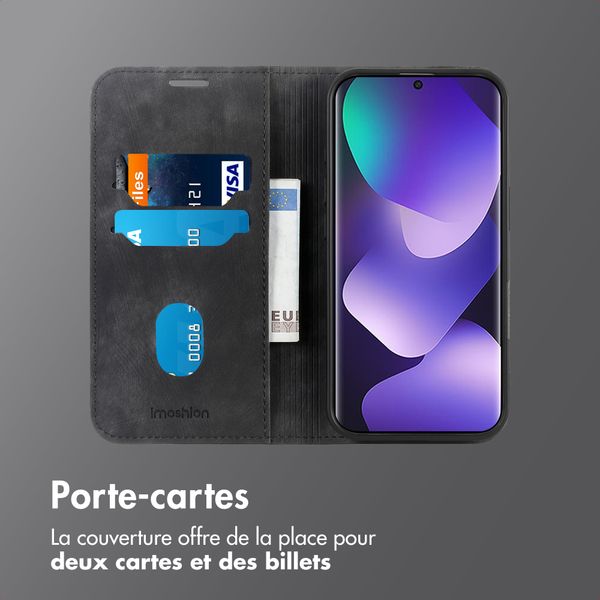 imoshion Étui de téléphone portefeuille Slim Xiaomi Redmi Note 15 (5G) - Noir