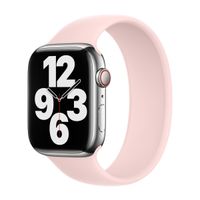 Apple Bracelet Boucle unique en Silicone Apple Watch | 38/40/41/42 mm - Taille 5 - Chalk Pink