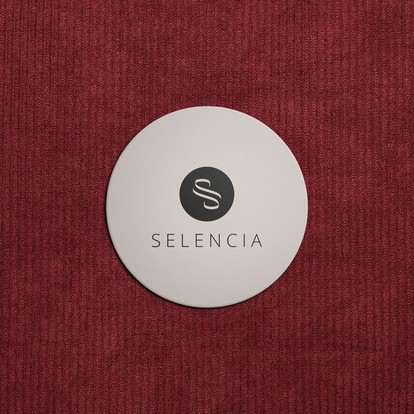 Selencia Pochette ordinateur Corduroy 15-16 pouces - Deep Burgundy