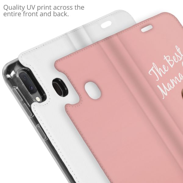 Concevez votre propre housse portefeuille Samsung Galaxy A20e - Blanc