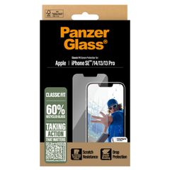 PanzerGlass Protection d'écran en verre trempé Anti-bactéries Apple iPhone 17e / 16e / 14 / 13 / 13 Pro
