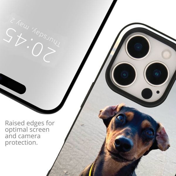 Concevez votre propre coque en gel Apple iPhone 15 Pro - Noir