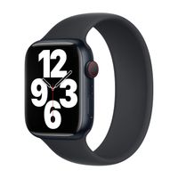 Apple Bracelet Boucle unique en Silicone Apple Watch | 38/40/41/42 mm - Taille 4 - Midnight