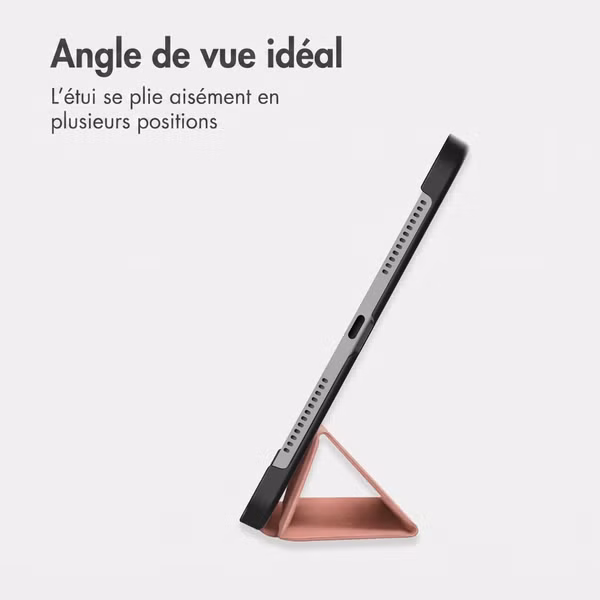 imoshion Coque tablette Trifold Samsung Galaxy Tab A11 / A9 8.7 pouces - Rose Doré
