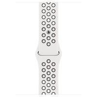 Apple Bracelet Nike Sport Apple Watch Series 1 t/m 11 / SE / Ultra (44/45/46/49 mm) - Taille S/M/L - Pure Platinum / Black