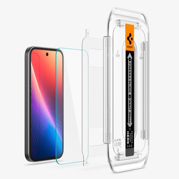 Spigen Protection d'écran en verre trempé GLAStR Fit 2 Paquets + Applicator Google Pixel 9A