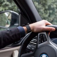 imoshion Bracelet en cuir magnétique Samsung Galaxy Watch 7 40/44 mm - Noir