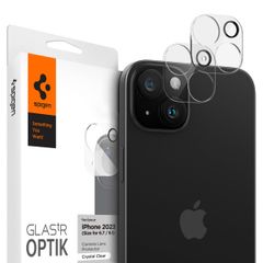 Spigen Optik Lens Protector - Protection complète de la caméra (lot de 2) Apple iPhone 15 / 15 Plus - Crystal Clear