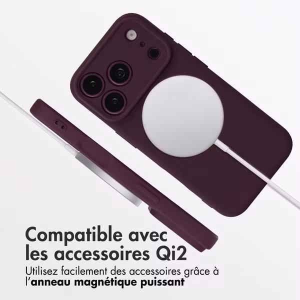 imoshion Coque Couleur avec MagSafe Apple iPhone 18 Pro / 17 Pro - Bordeaux