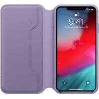 Apple Étui de télephone portefeuille Leather Folio Apple iPhone Xs Max - Lila