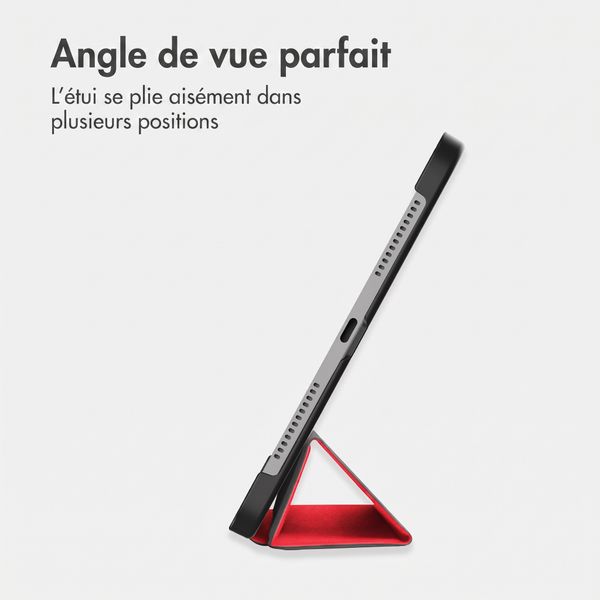 imoshion Coque tablette Trifold Samsung Galaxy Tab A11 Plus - Rouge