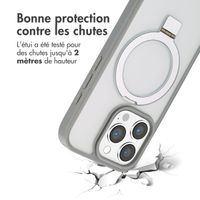 Accezz Coque Ring Stand avec MagSafe Apple iPhone 16 Pro Max - Gris