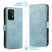 imoshion Étui de télephone portefeuille de luxe Samsung Galaxy A52(s) (5G/4G) - Bleu clair