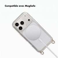 Selencia Coque arrière Rivièra MagSafe avec crochets amovibles Apple iPhone 18 Pro / 17 Pro - Transparent