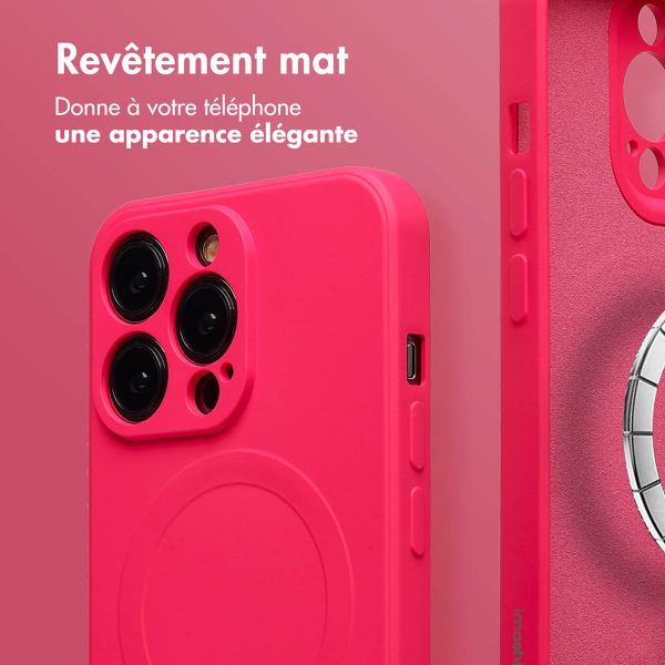 imoshion Coque Couleur avec MagSafe Apple iPhone 16 Pro Max - Neon Pink