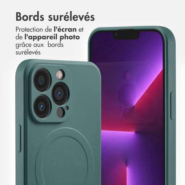 imoshion Coque Couleur avec MagSafe Apple iPhone 13 Pro - Vert foncé