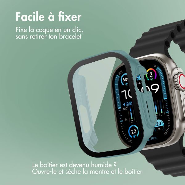 imoshion Coque rigide à couverture complète Apple Watch Ultra / Ultra 2 / Ultra 3 - 49 mm - Vert foncé