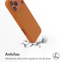Accezz Coque Liquid Silicone avec MagSafe Apple iPhone 17 Pro - Orange