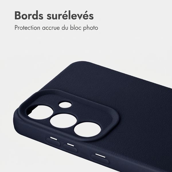 imoshion Coque arrière Texture Samsung Galaxy S25 - Bleu foncé