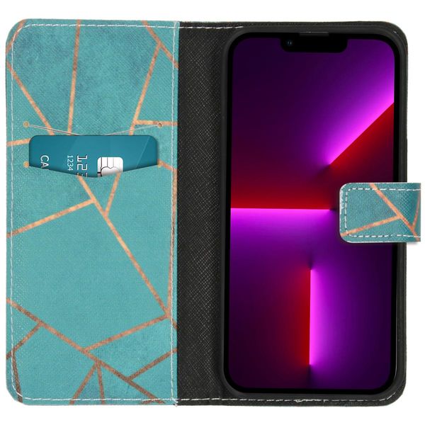 imoshion Design Softcase Bookcase Apple iPhone 13 Pro - Blue Graphic