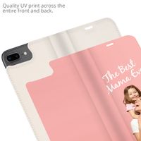 Concevez votre propre housse portefeuille Apple iPhone 8 Plus / 7 Plus - Blanc