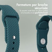 imoshion Bracelet tressé en silicone Apple Watch | 38/40/41/42 mm - Vert foncé