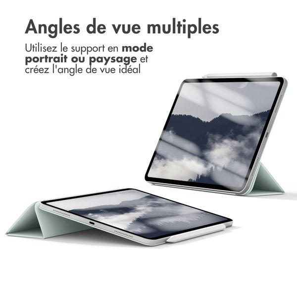 imoshion Magnetic etui de téléphone portefeuille Apple iPad Air 11 pouces (2026) M4 / (2025) M3 / (2024) M2 / Air 5 (2022) / Air 4 (2020) - Vert clair