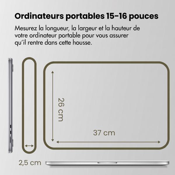 Accezz Housse ordinateur 15-16 pouces - Vert