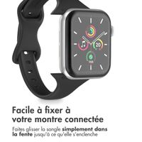 imoshion Bracelet slim en silicone Apple Watch | 44/45/46/49 mm - Noir