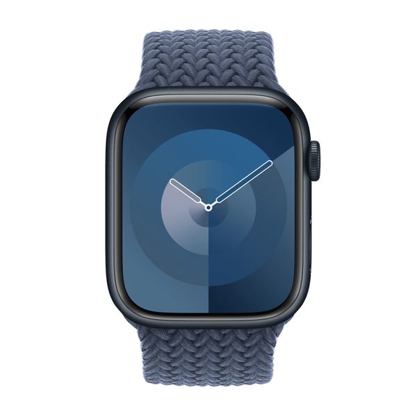 Apple Bracelet Solo tressé Apple Watch | 44/45/46/49 mm - Taille 2 - Storm Blue
