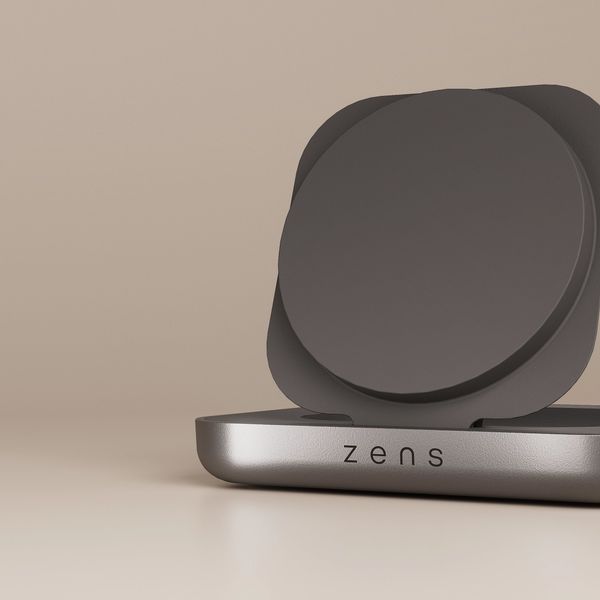 Zens Magnetic Nightstand Charger - Chargeur sans fil 15W - Magsafe et Qi2 - Noir