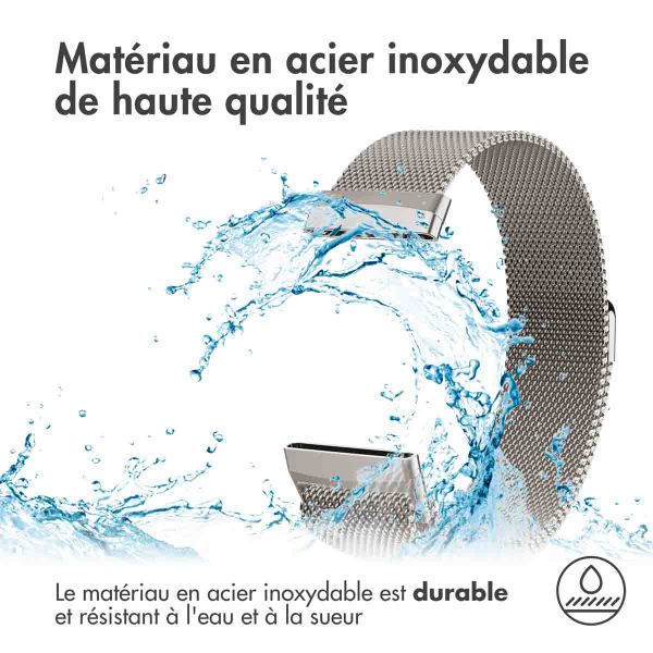 imoshion Bracelet magnétique milanais Fitbit Versa 4/ 3 / Sense (2) - Starlight