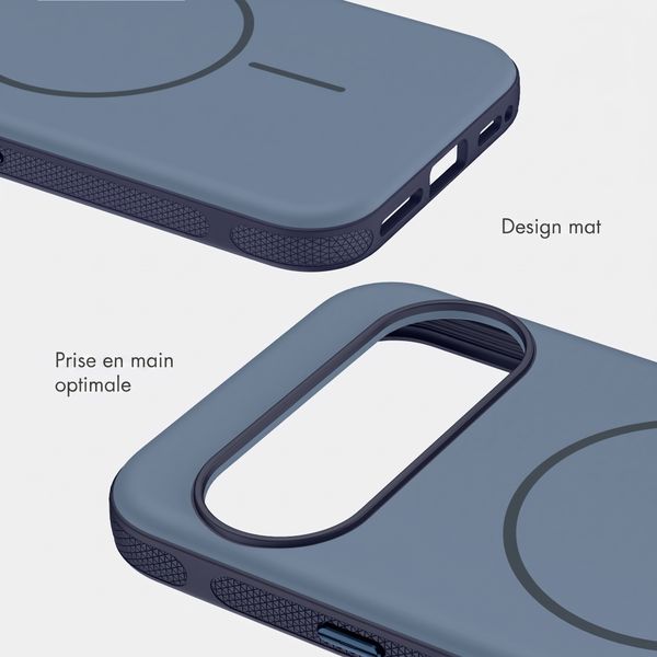 imoshion Coque arrière Color avec Thin MagSafe Ring Google Pixel 9 / 9 Pro - Bleu foncé