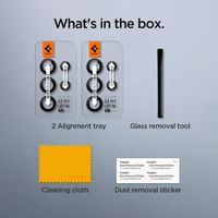 Spigen Optik Pro EZ Fit Lens Protector - Protection d'objectif de caméra (lot de 2) Samsung Galaxy S23 Ultra - Noir