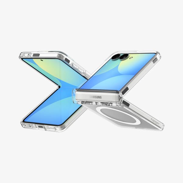 Spigen Coque Ultra Hybrid Pro MagFit Samsung Galaxy Z Flip 8 - Clear / White