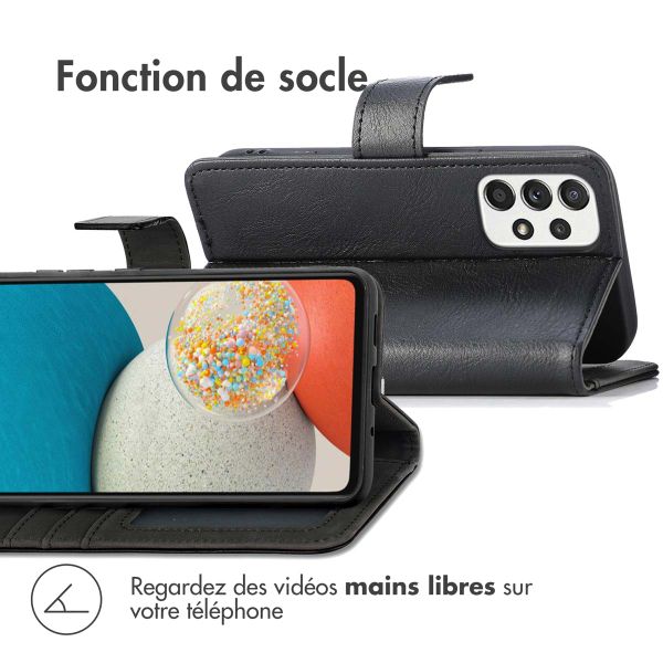 imoshion Étui de télephone portefeuille de luxe Samsung Galaxy A53 - Noir