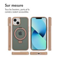 Accezz Coque Ring Stand avec MagSafe Apple iPhone 13 - Marron