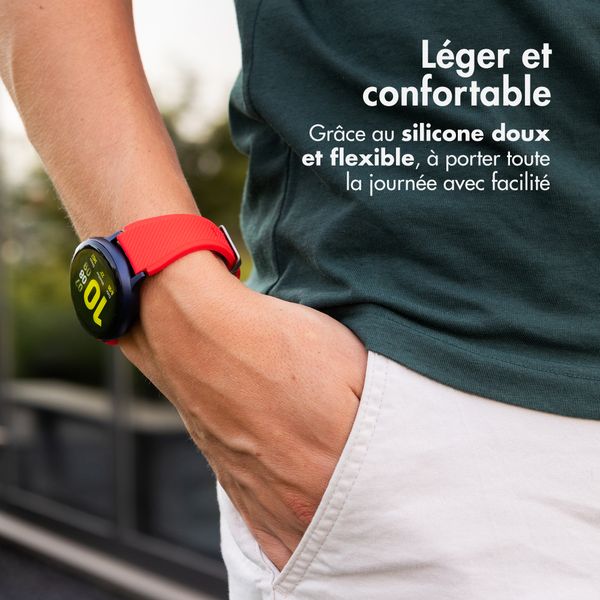 imoshion Bracelet en silicone flexible  - Connexion universelle 22 mm - Rouge