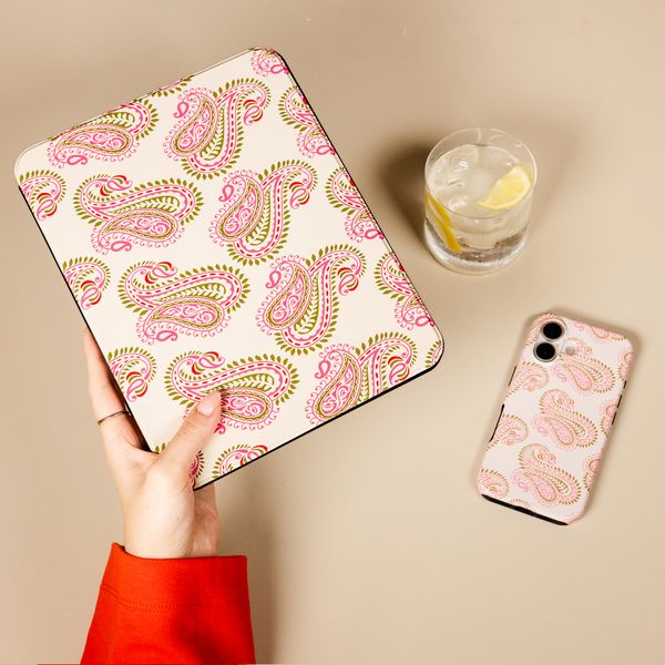 Selencia Coque tablette Vivid Samsung Galaxy Tab A11 Plus / A9 Plus - Paisley Blush